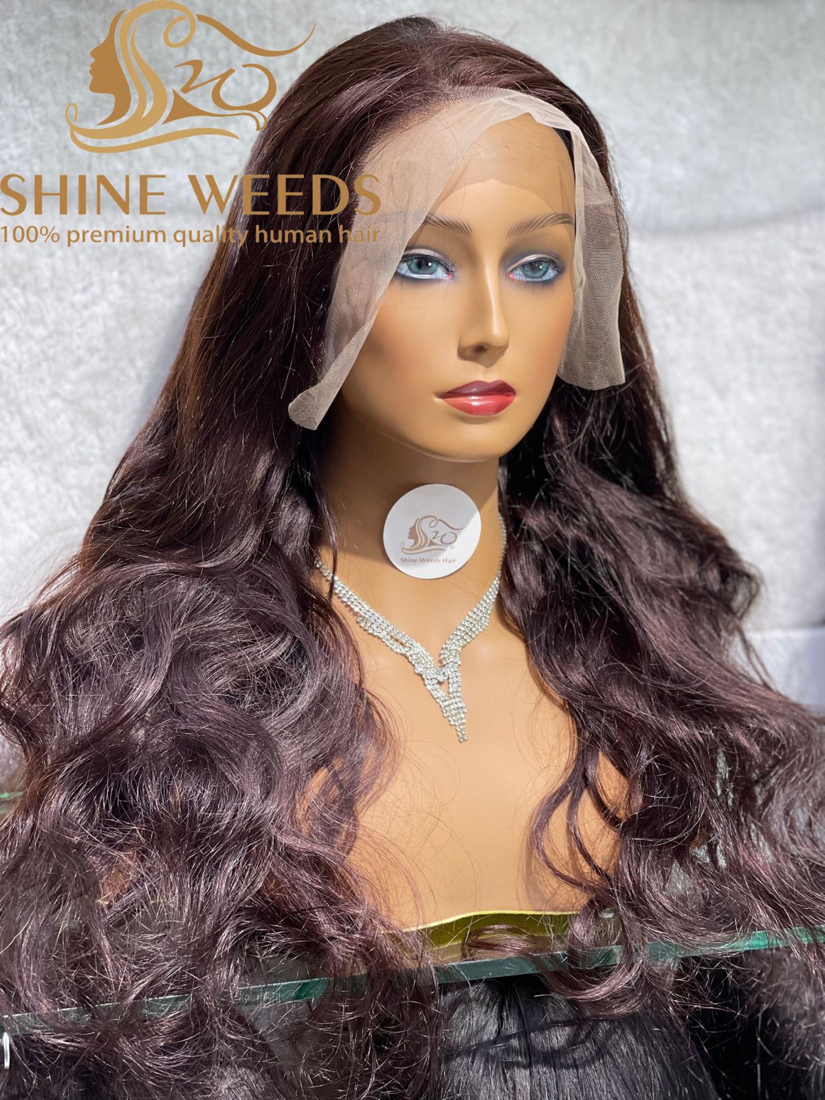 13*4 Brazilian Dark Brown Lace Wig Natural Hair Model 24'' CB