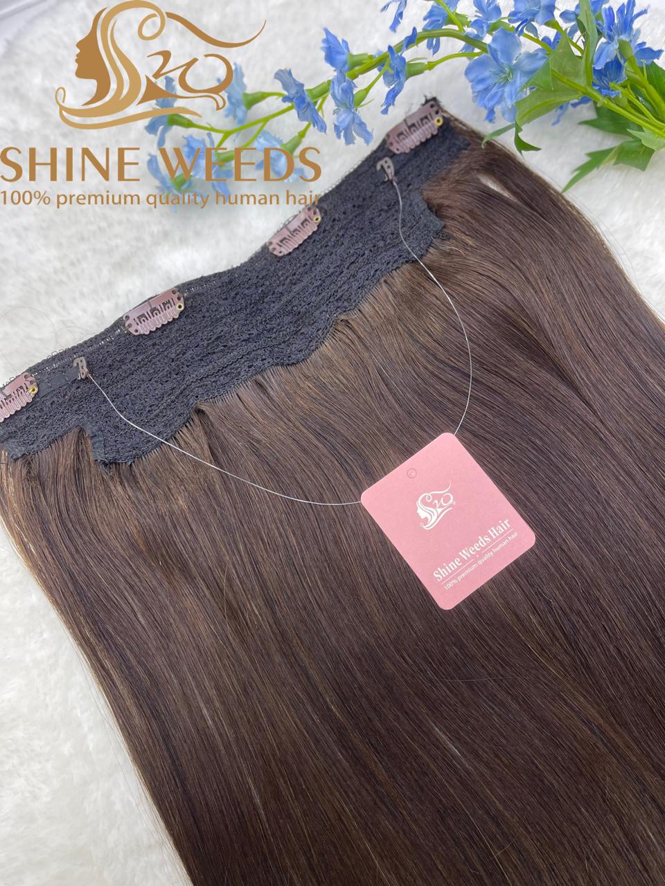 Halo Hair Extension 20'' 50cm Natural Hair 100g
