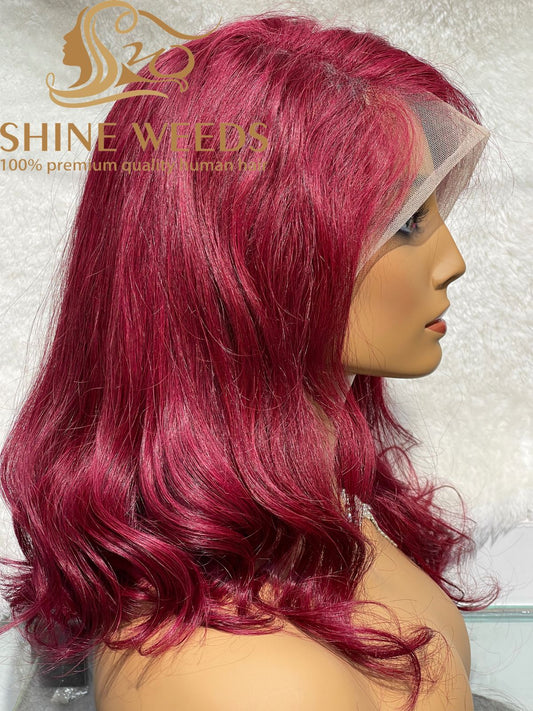 Short Wig 13*4 Lace wig Natural hair Wave Model MQ