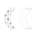 1522 CLEAR TAPE CONTOURS – W/ 1000PCS