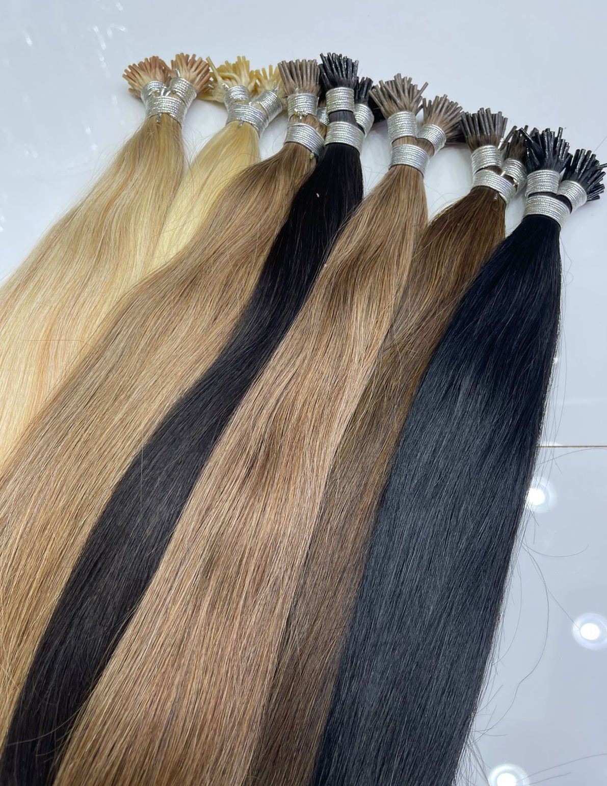 24” virgin I Tip Human Hair Extension,100pcs 100g