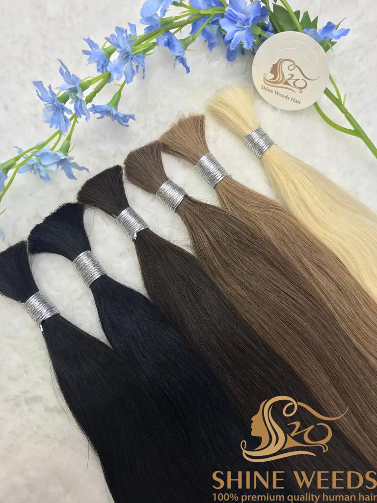 Shine Weeds 24'' Bulk Hair 50g premium Remy Hair