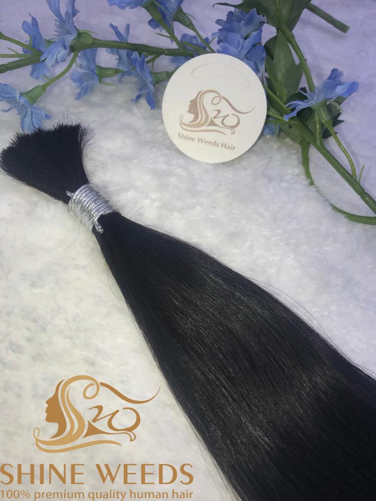 Shine Weeds 24'' Bulk Hair 50g premium Remy Hair