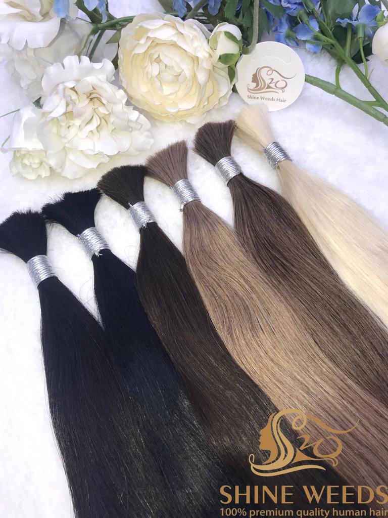 Shine Weeds 24'' Bulk Hair 50g premium Remy Hair