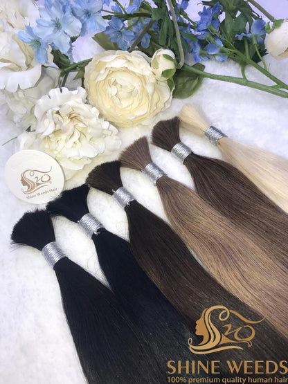 Shine Weeds 24'' Bulk Hair 50g premium Remy Hair