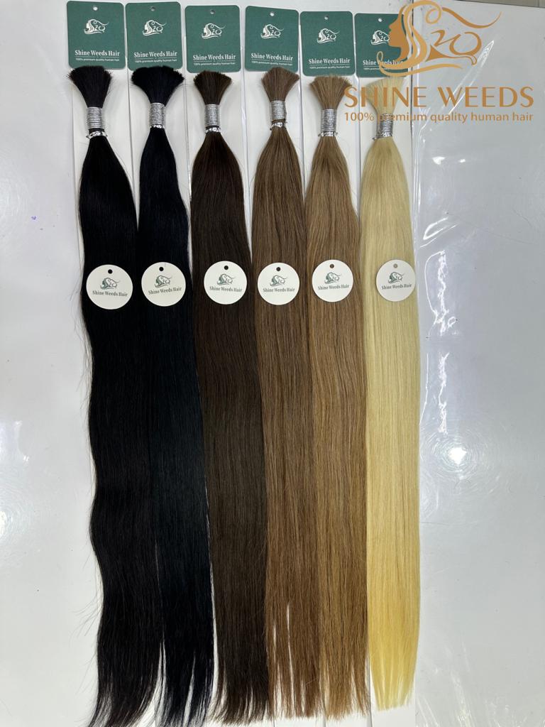 Shine Weeds 24'' Bulk Hair 50g premium Remy Hair