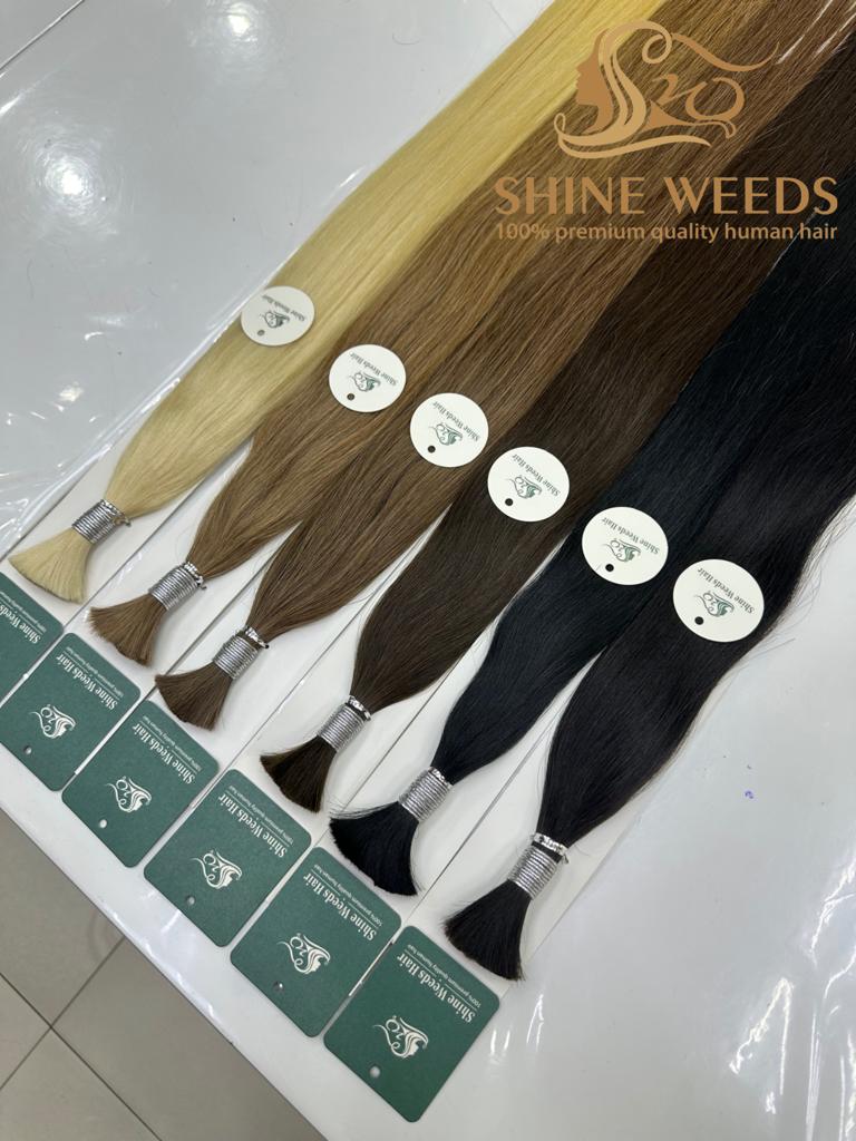 Shine Weeds 24'' Bulk Hair 50g premium Remy Hair