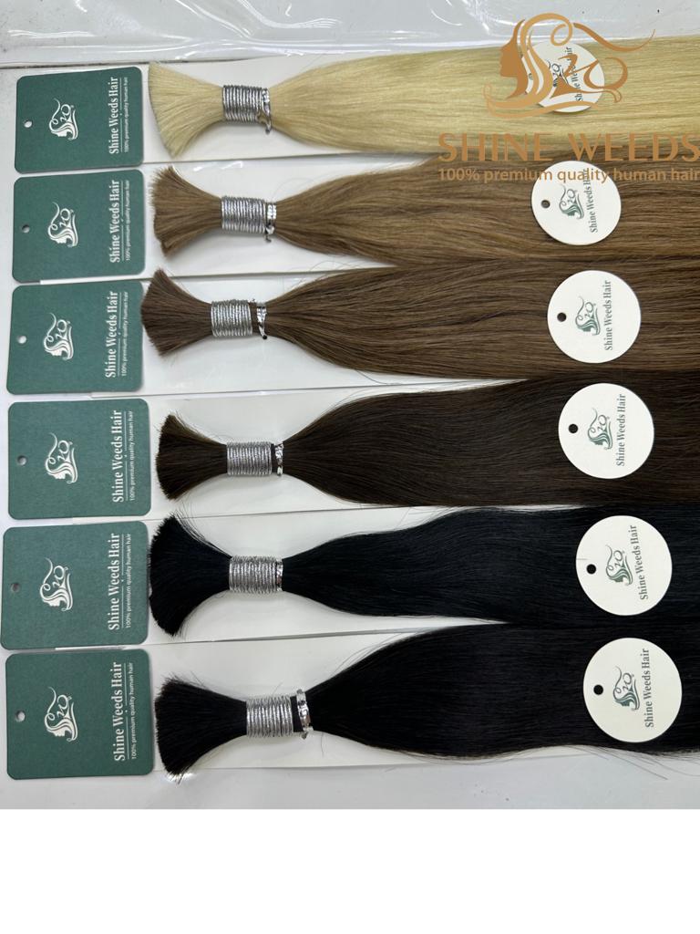 Shine Weeds 24'' Bulk Hair 50g premium Remy Hair