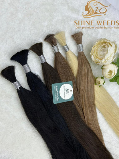 Shine Weeds 24'' Bulk Hair 50g premium Remy Hair