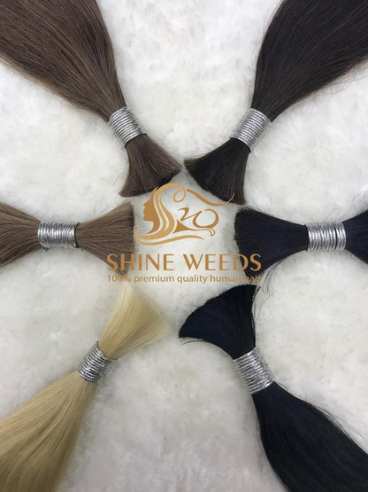 Shine Weeds 24'' Bulk Hair 50g premium Remy Hair