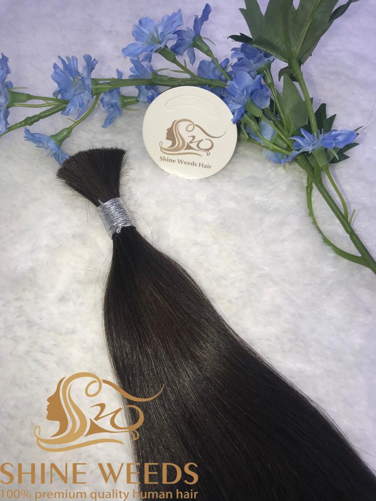 Shine Weeds 24'' Bulk Hair 50g premium Remy Hair