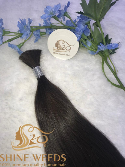 Shine Weeds 24'' Bulk Hair 50g premium Remy Hair