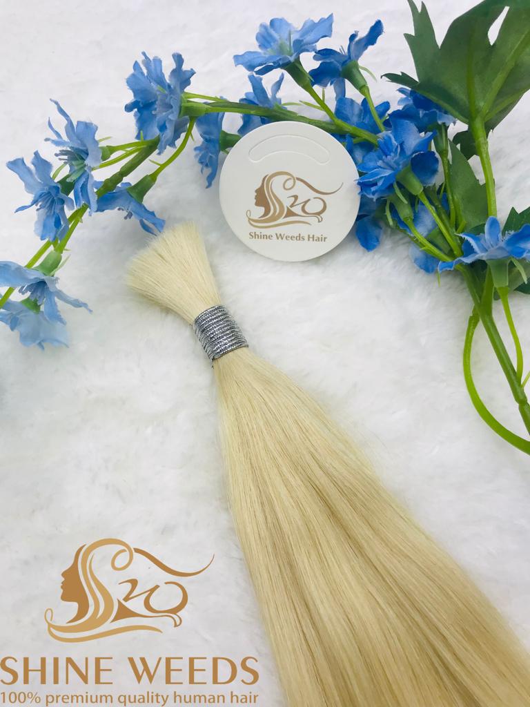 Shine Weeds 24'' Bulk Hair 50g premium Remy Hair