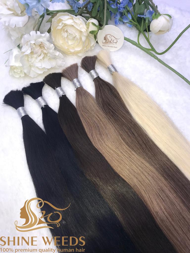 Shine Weeds 24'' Bulk Hair 50g premium Remy Hair