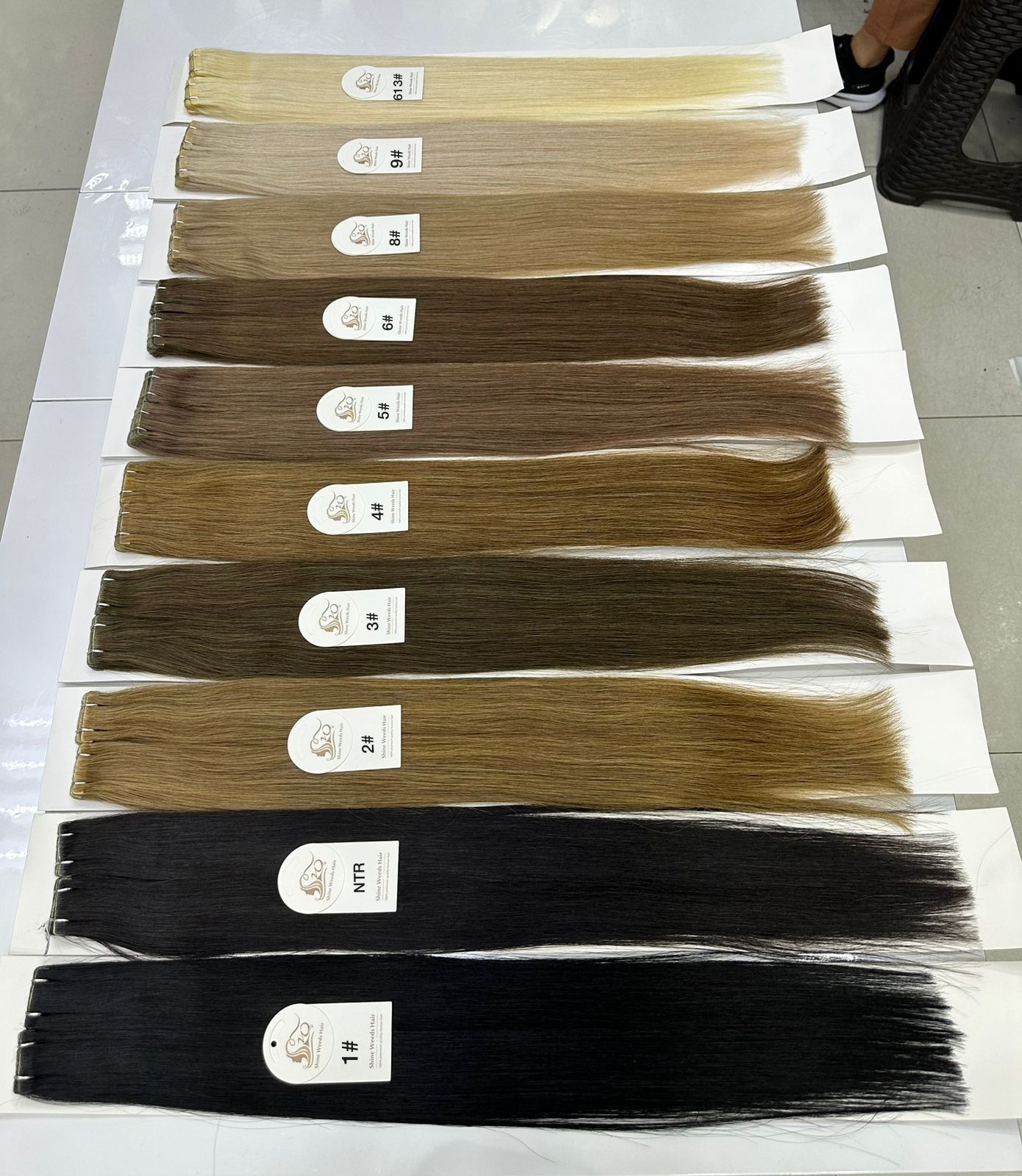 Invisible Tape hair 24 inch 100g 40pcs Natural Hair