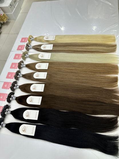 Nail Tip/U Tip Extention 24inch 60cm Natural Hair Premium Remy 100g 100pcs