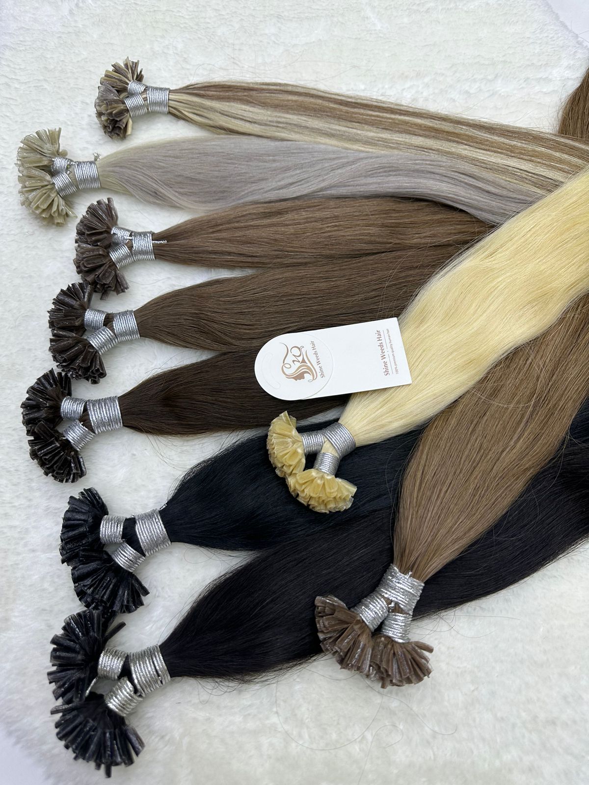 Nail Tip/U Tip Extention 24inch 60cm Natural Hair Premium Remy 100g 100pcs