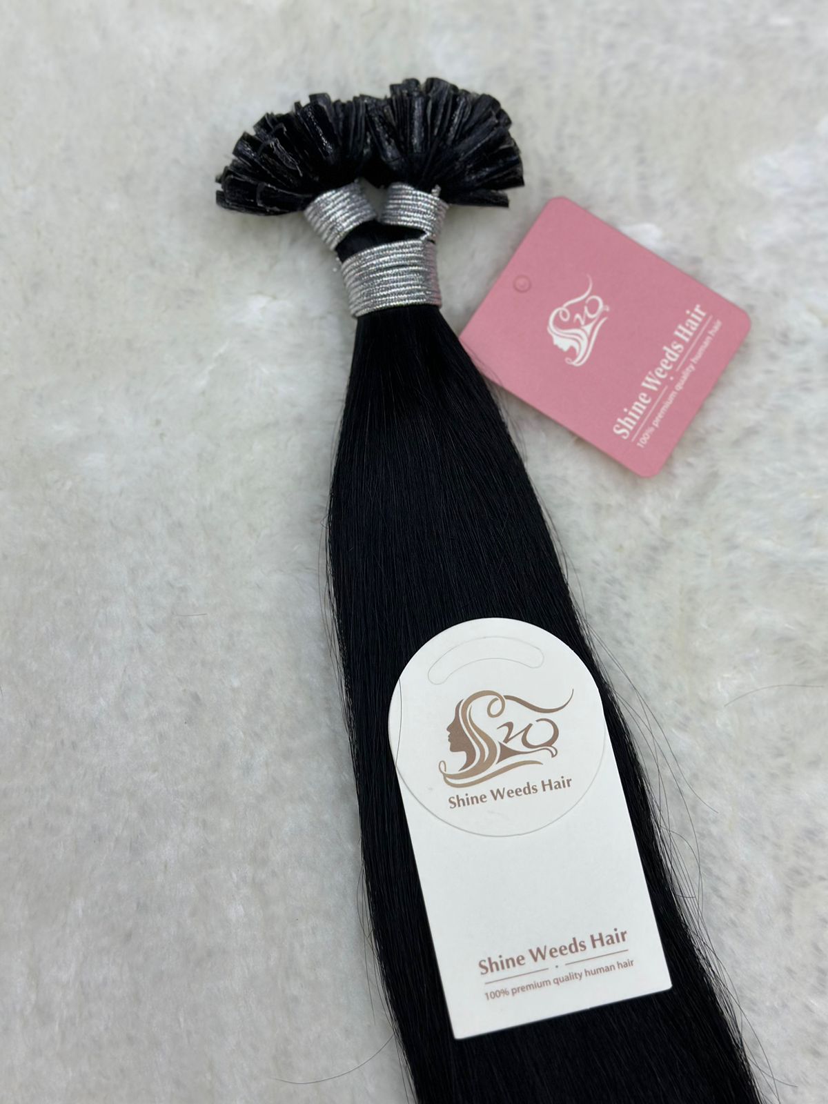 Nail Tip/U Tip Extention 24inch 60cm Natural Hair Premium Remy 100g 100pcs