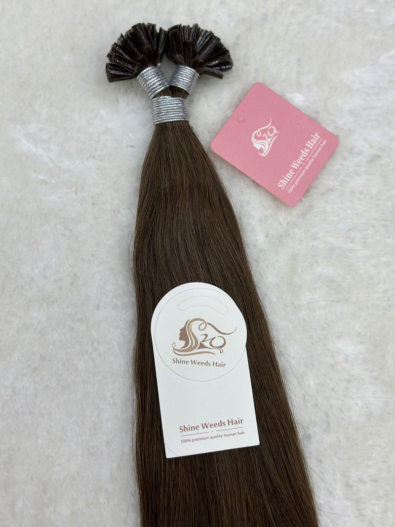 Nail Tip/U Tip Extention 24inch 60cm Natural Hair Premium Remy 100g 100pcs