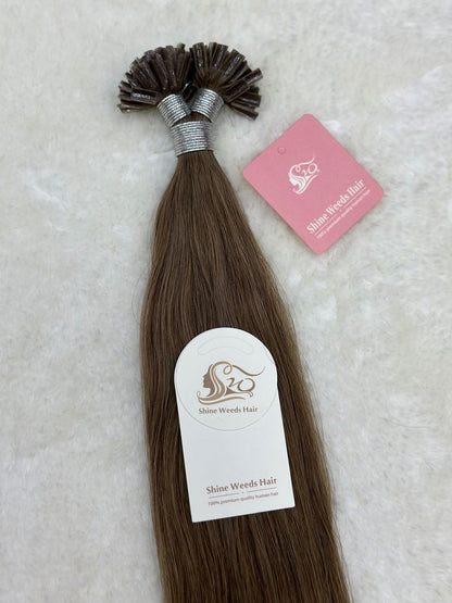 Nail Tip/U Tip Extention 24inch 60cm Natural Hair Premium Remy 100g 100pcs