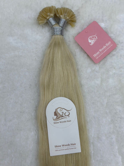 Nail Tip/U Tip Extention 24inch 60cm Natural Hair Premium Remy 100g 100pcs