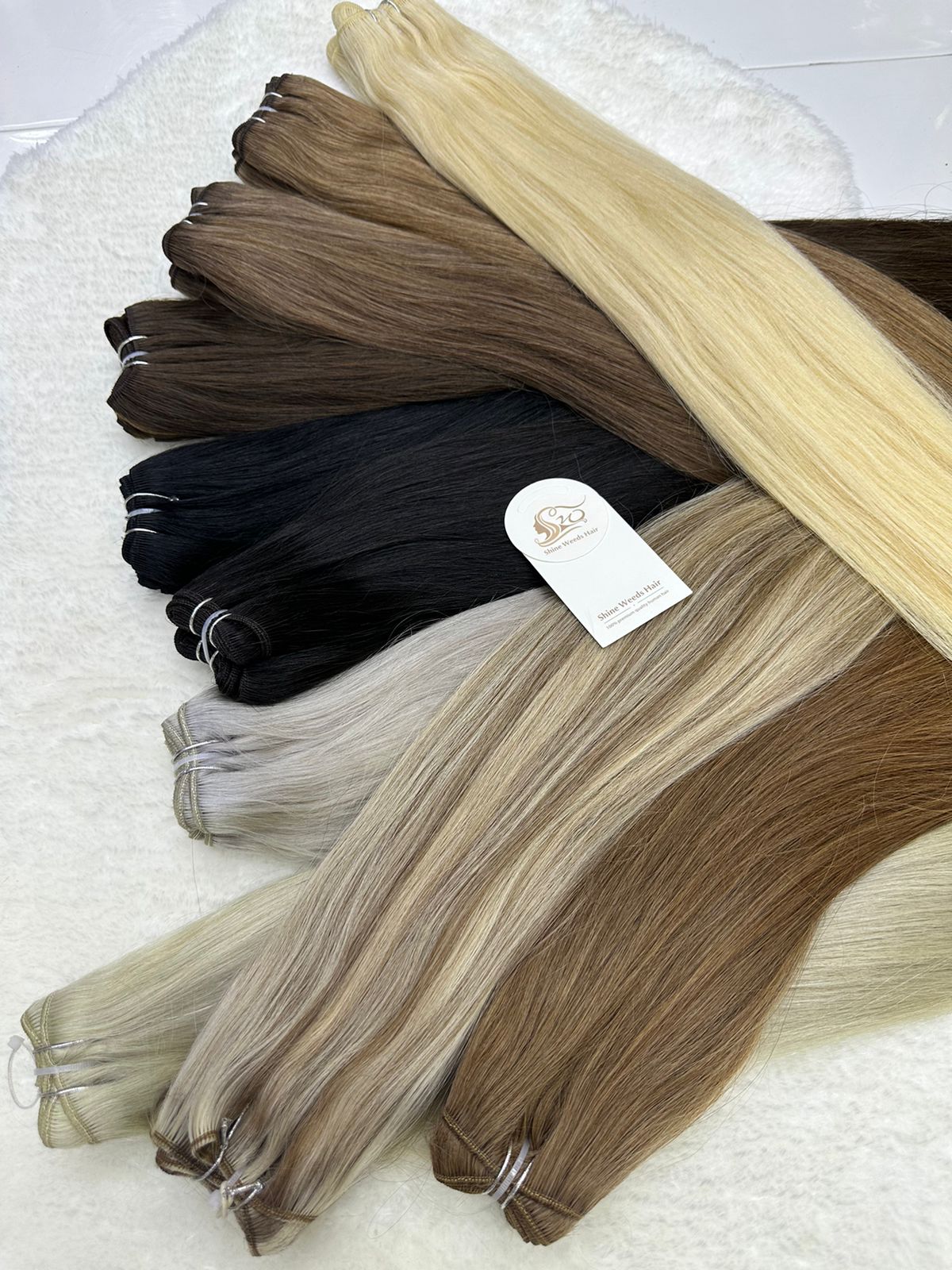 Hair Weft Clip Hair Extension Premium Remy 100g 24 inch 60cm