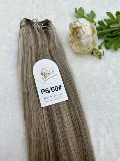 Hair Weft Clip Hair Extension Premium Remy 100g 24 inch 60cm