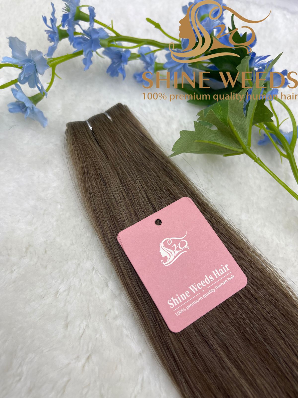 Seamless Invisible Virgin Human Hair Tape Extensions 100% Remy Human Hair 20 pieces x 4 cm wide Human Hair 24″-50g