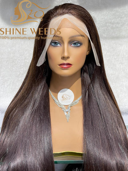 Double Drawn Hair Lace wig Natural Hair thick and bouncy 26''