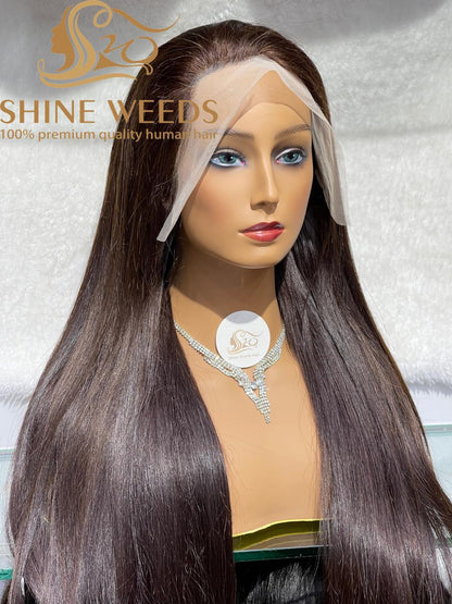 Double Drawn Hair Lace wig Natural Hair thick and bouncy 26''