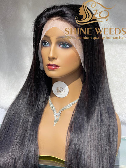 Double Drawn Hair Lace wig Natural Hair thick and bouncy 26''