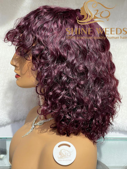 Short Wigs with Bangs African Fashion Natural Hair Wigs Mc