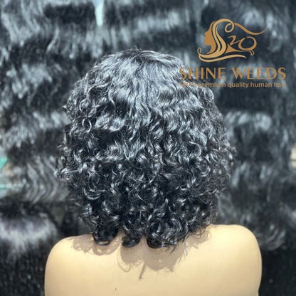 Short Wigs with Bangs African Fashion Natural Hair Wigs Mc