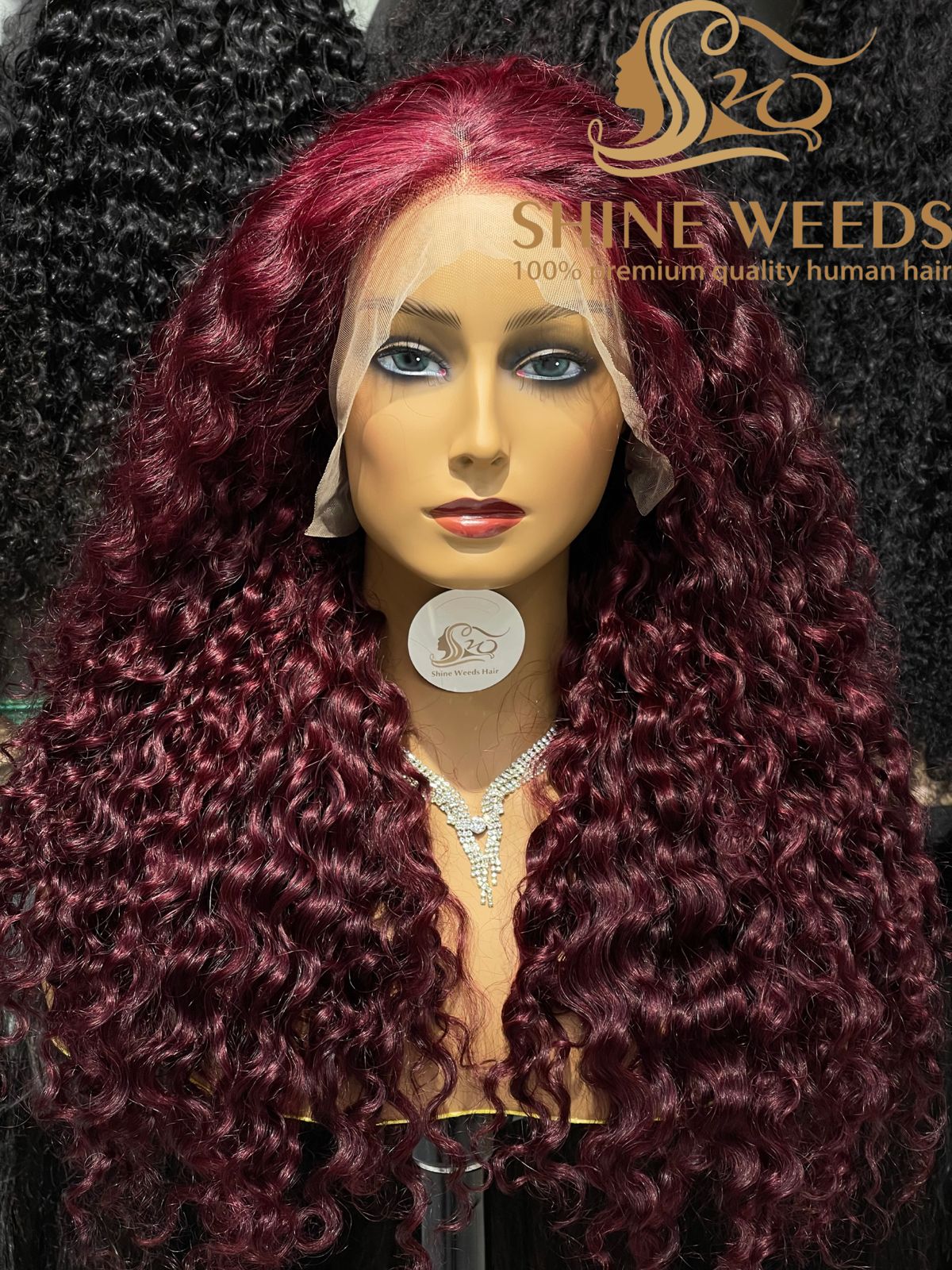 Long 26'' Lose Curly Frontal Wigs MS