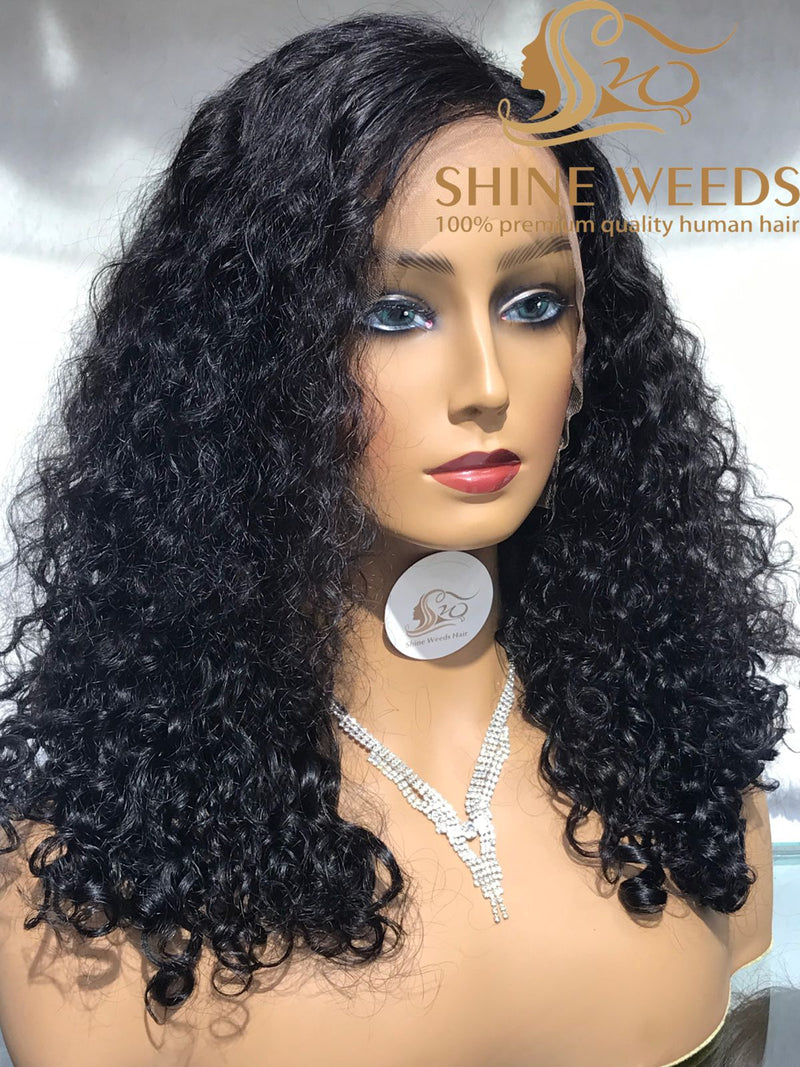 Medium Long 20'' Lose Curly Frontal Wigs MS