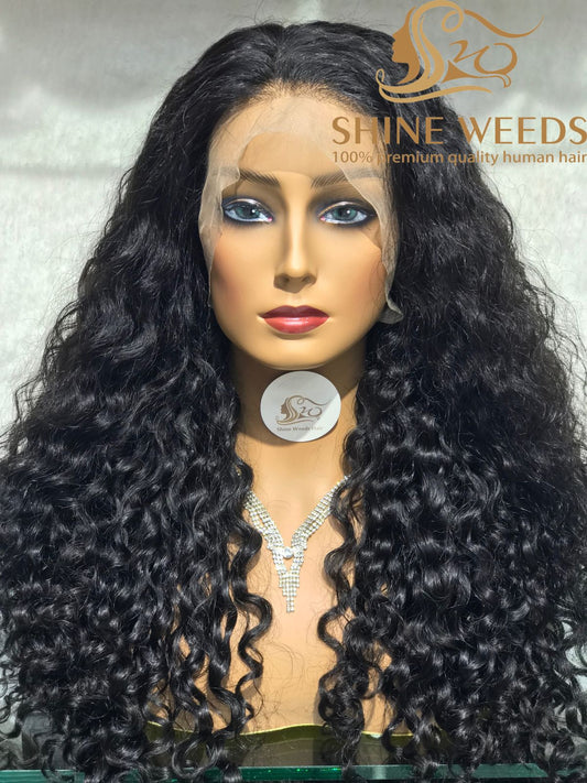 Long 26'' Lose Curly Frontal Wigs MS