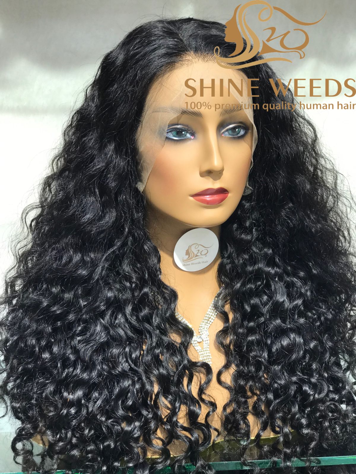 Long 26'' Lose Curly Frontal Wigs MS