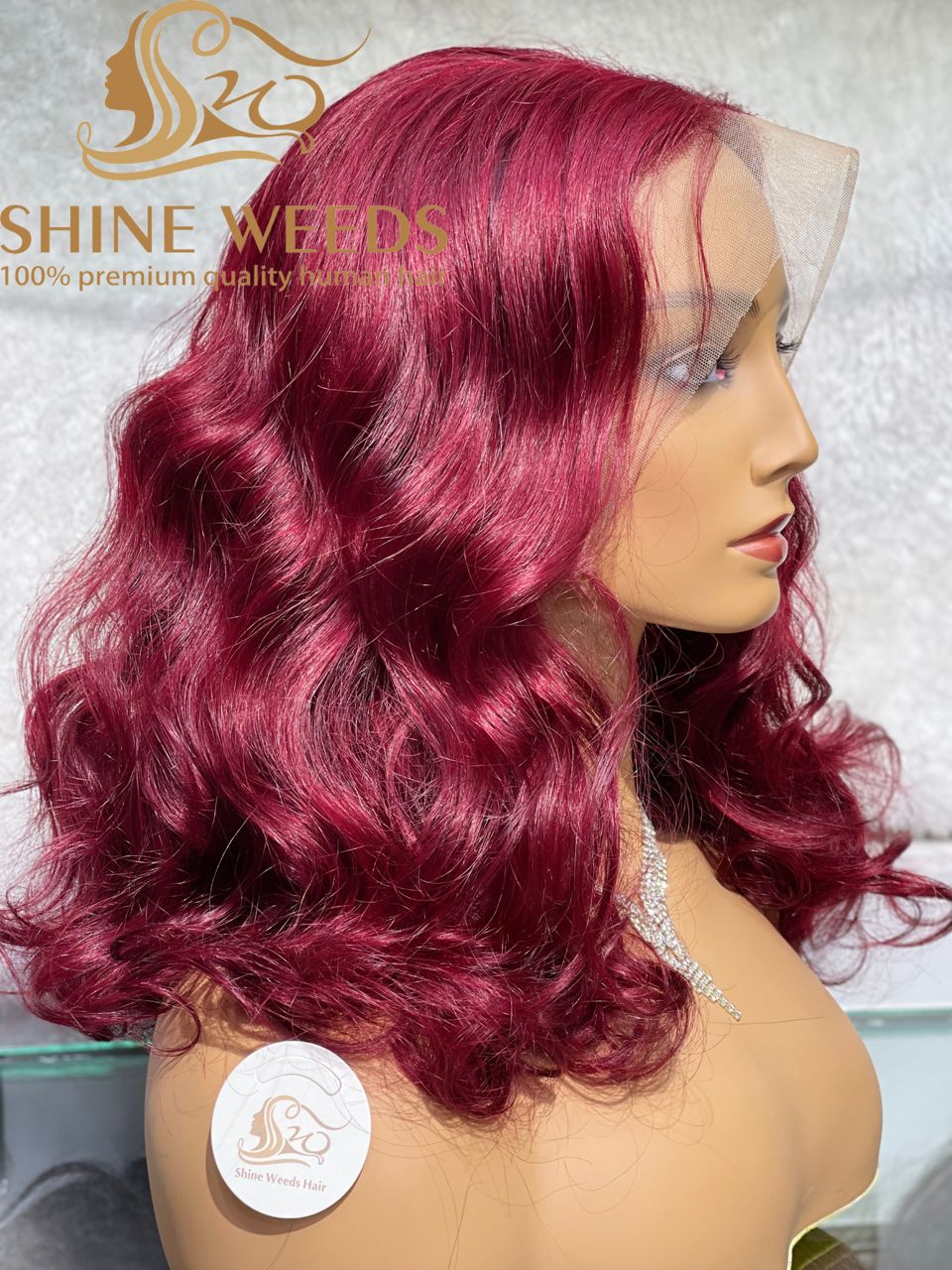 Medium Long 20 Inch Wavy African Frontal Wigs High density MK