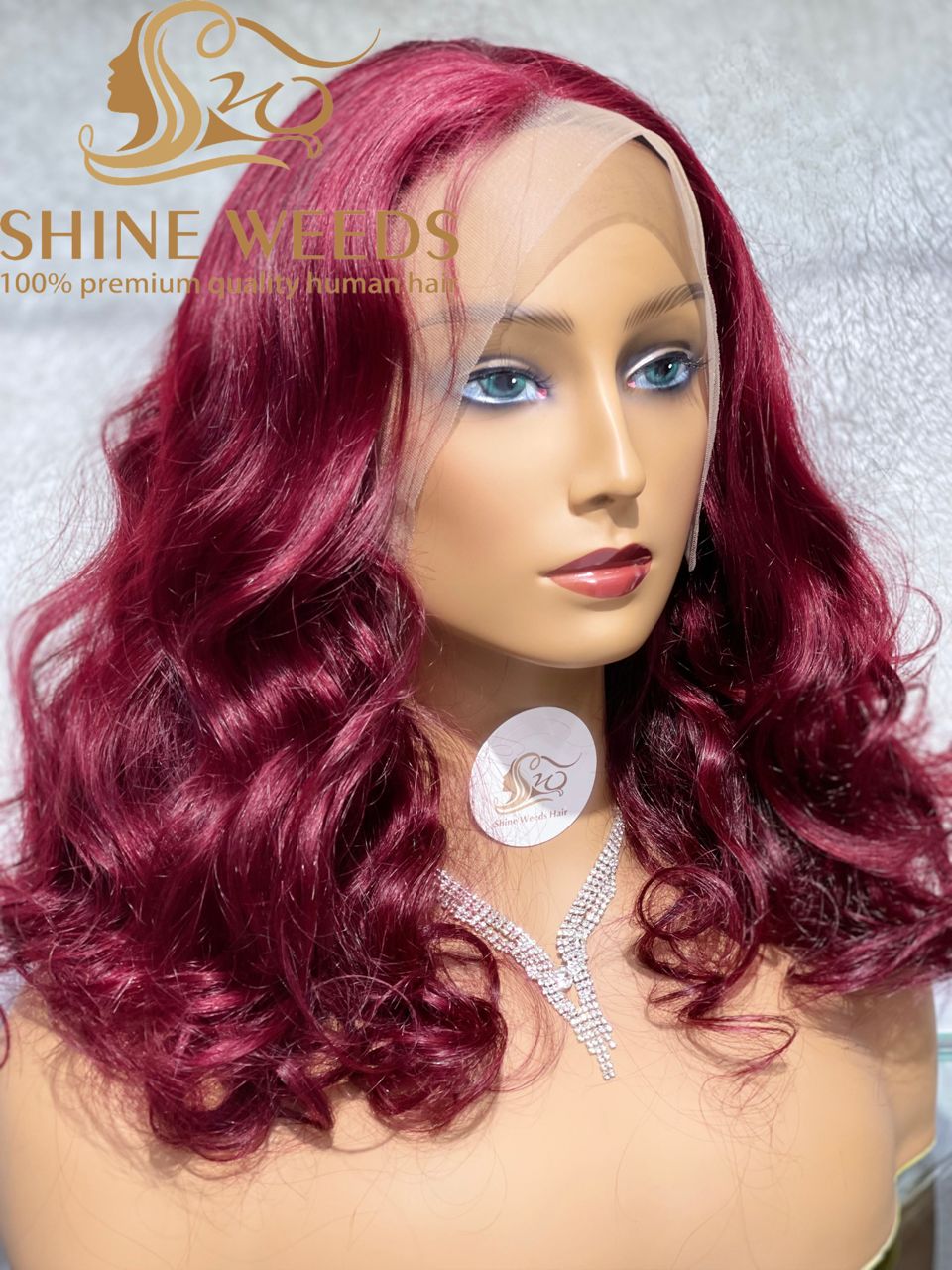 Medium Long 20 Inch Wavy African Frontal Wigs High density MK