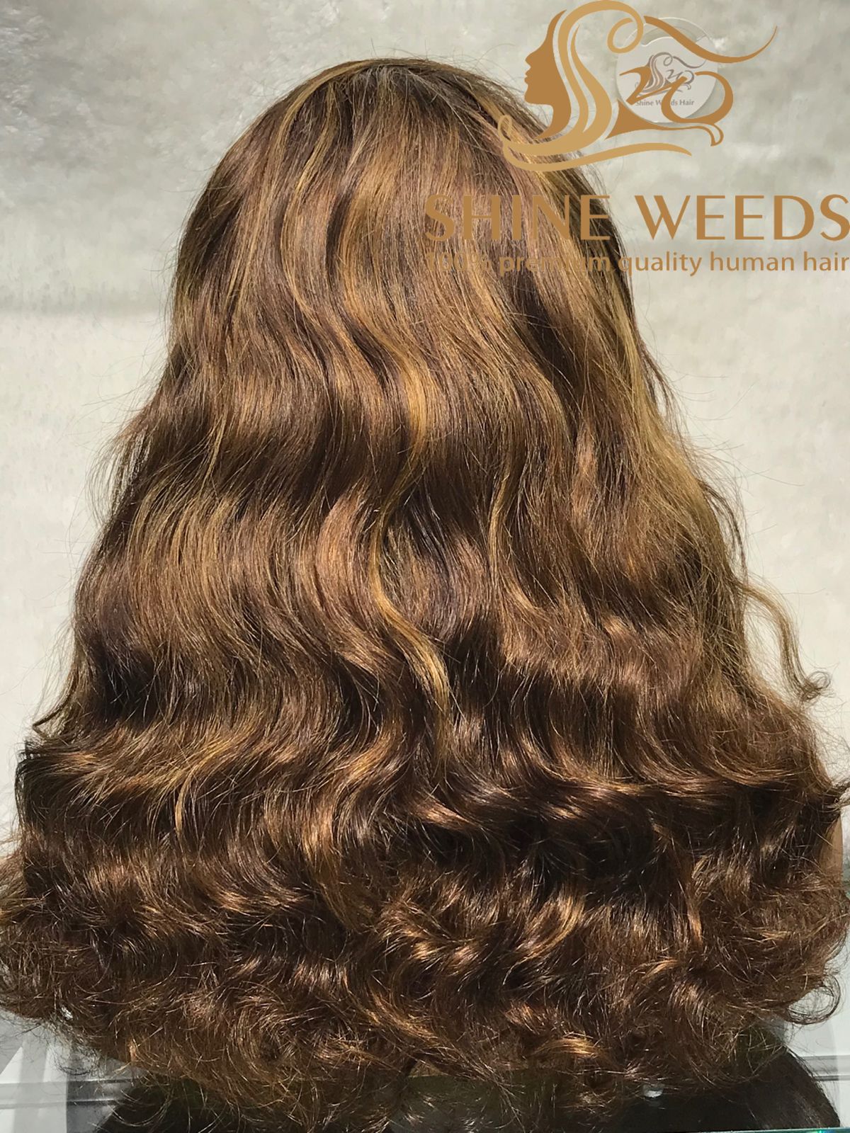 Medium Long 20 Inch Wavy African Frontal Wigs High density MK