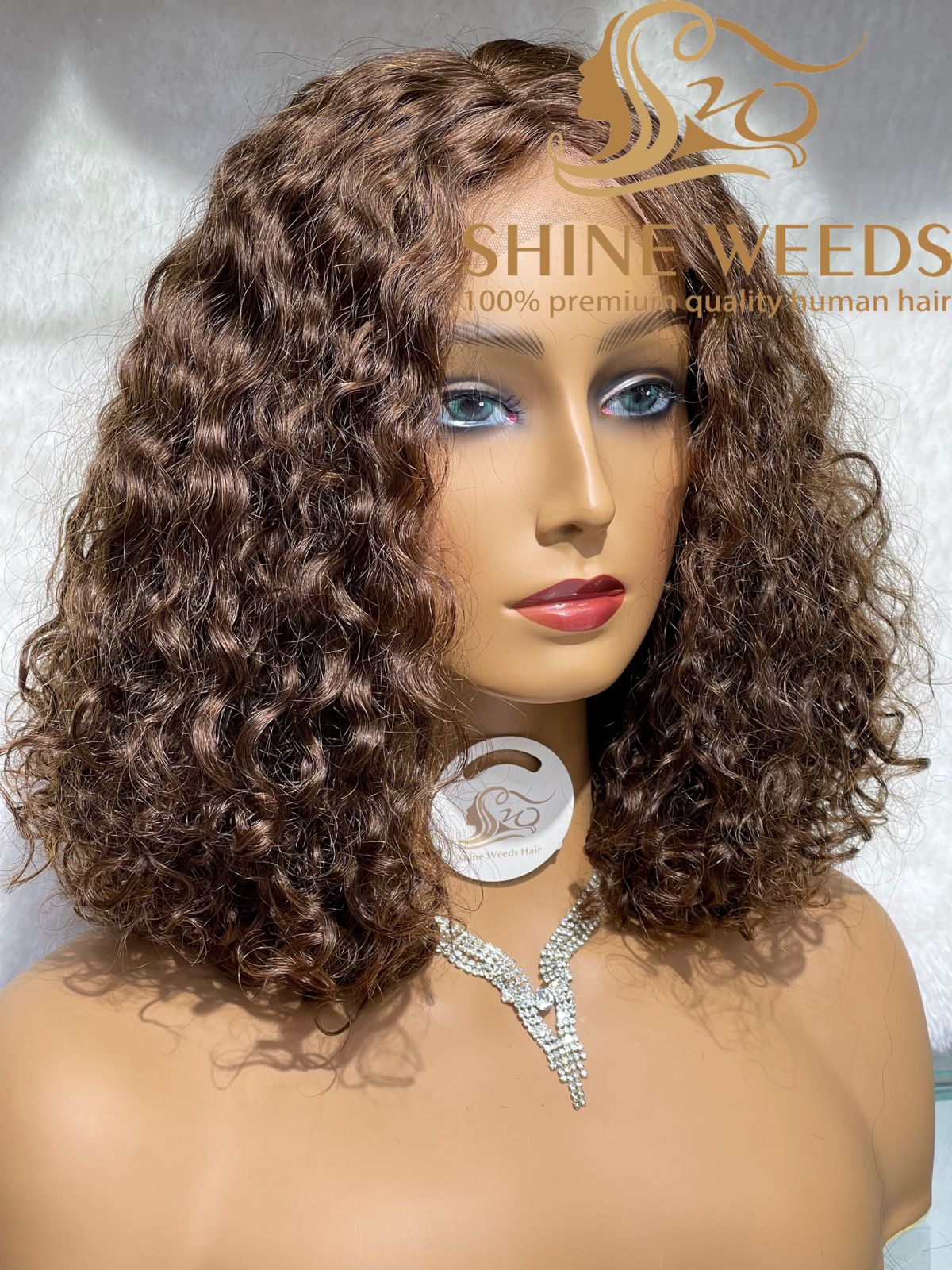 Short Curly Wig Natural hair Model 4*4 Tpart NW