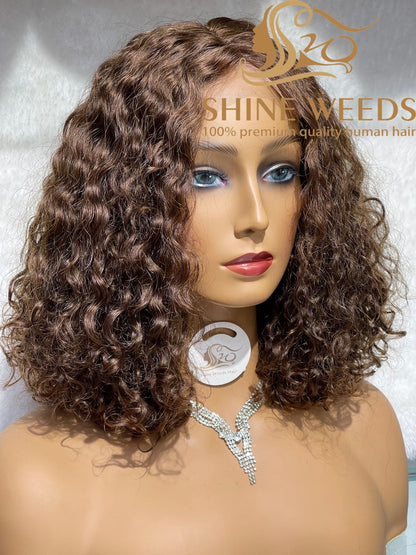 Short Curly Wig Natural hair Model 4*4 Tpart NW