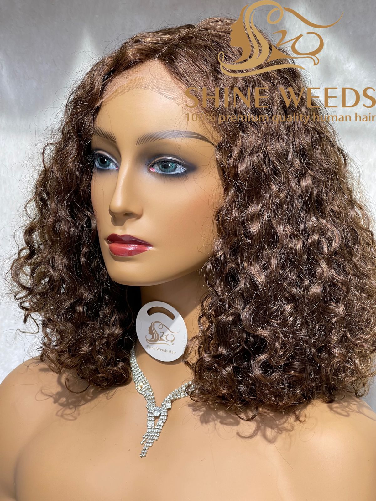 Short Curly Wig Natural hair Model 4*4 Tpart NW
