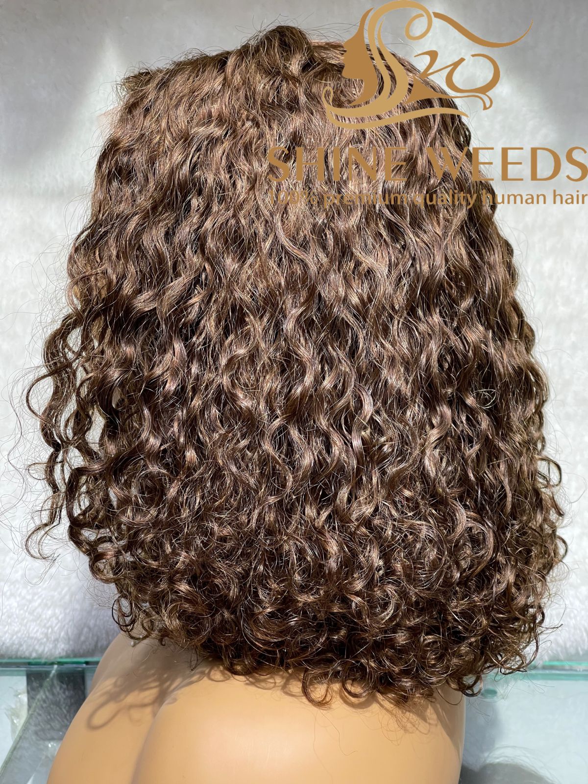 Short Curly Wig Natural hair Model 4*4 Tpart NW