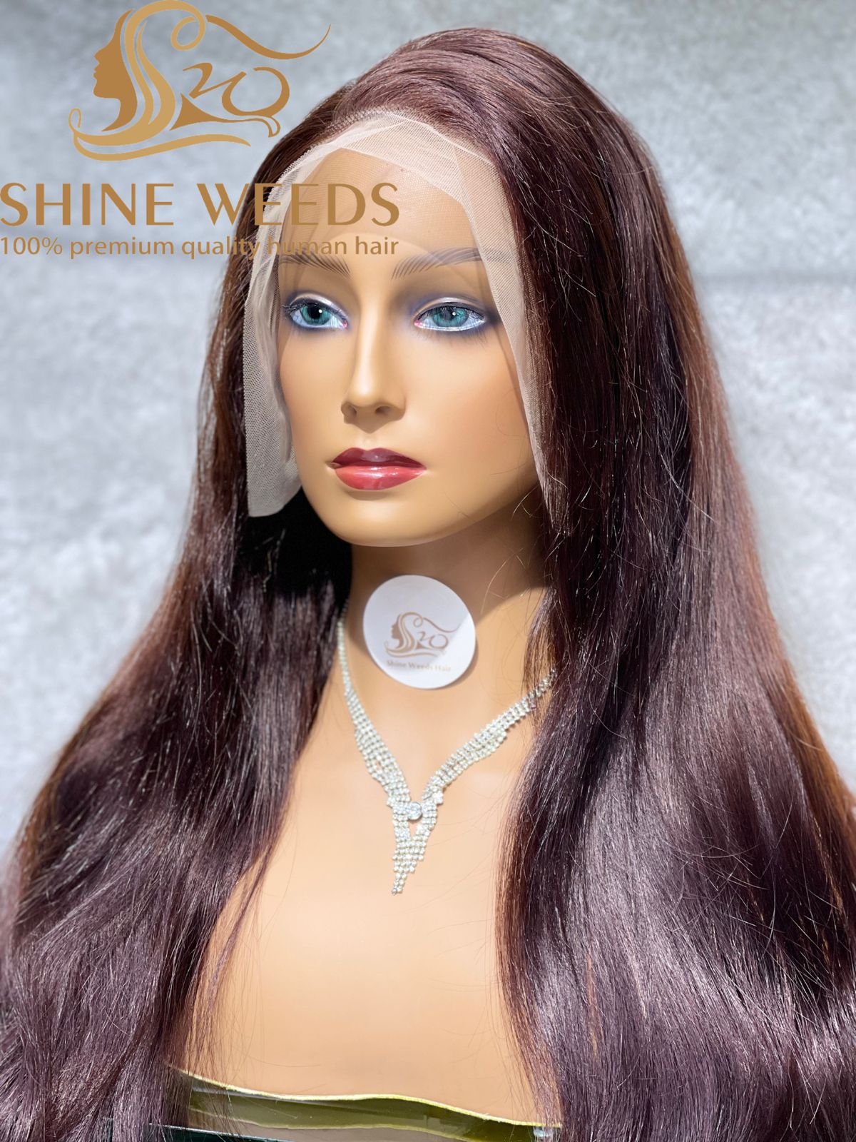 13*4 Brazilian Dark Brown Lace Wig Natural Hair Model 24'' CB