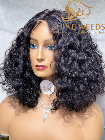 Short Curly Wig Natural hair Model 4*4 Tpart NW
