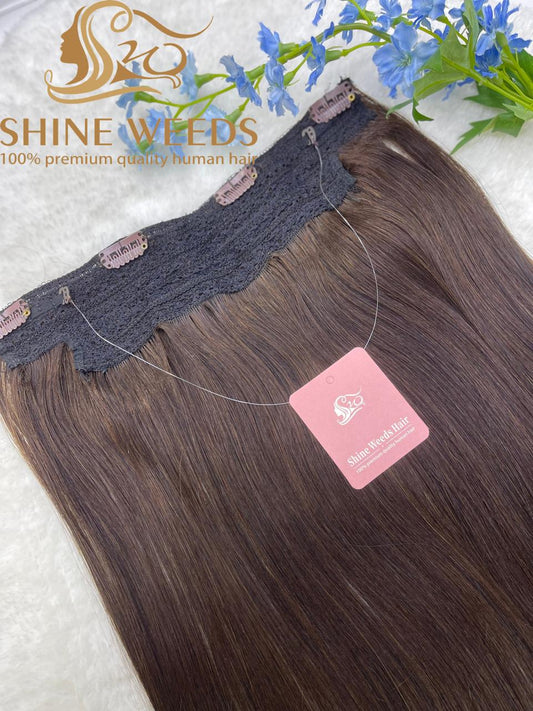 Halo Hair Extension 20'' 50cm Natural Hair 100g