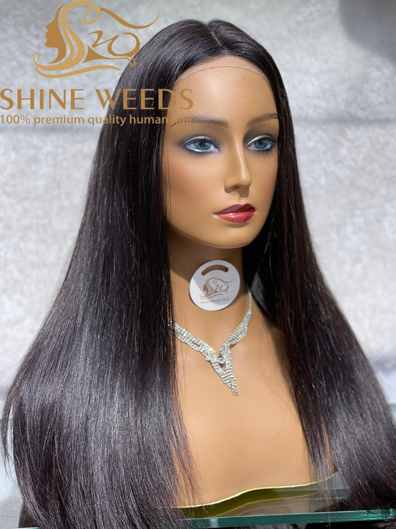 Long Lace wig Sraight Silky Natural Hair 18'' Model 9182