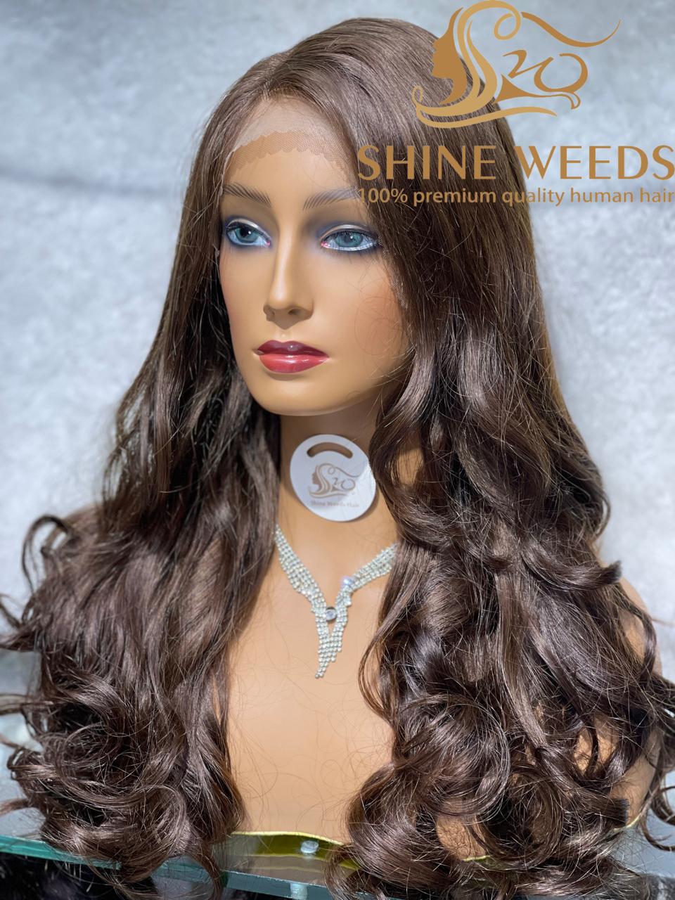Medium Long Wig Natural Hair Model 1253A
