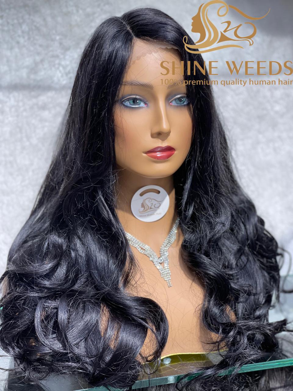 Medium Long Wig Natural Hair Model 1253A